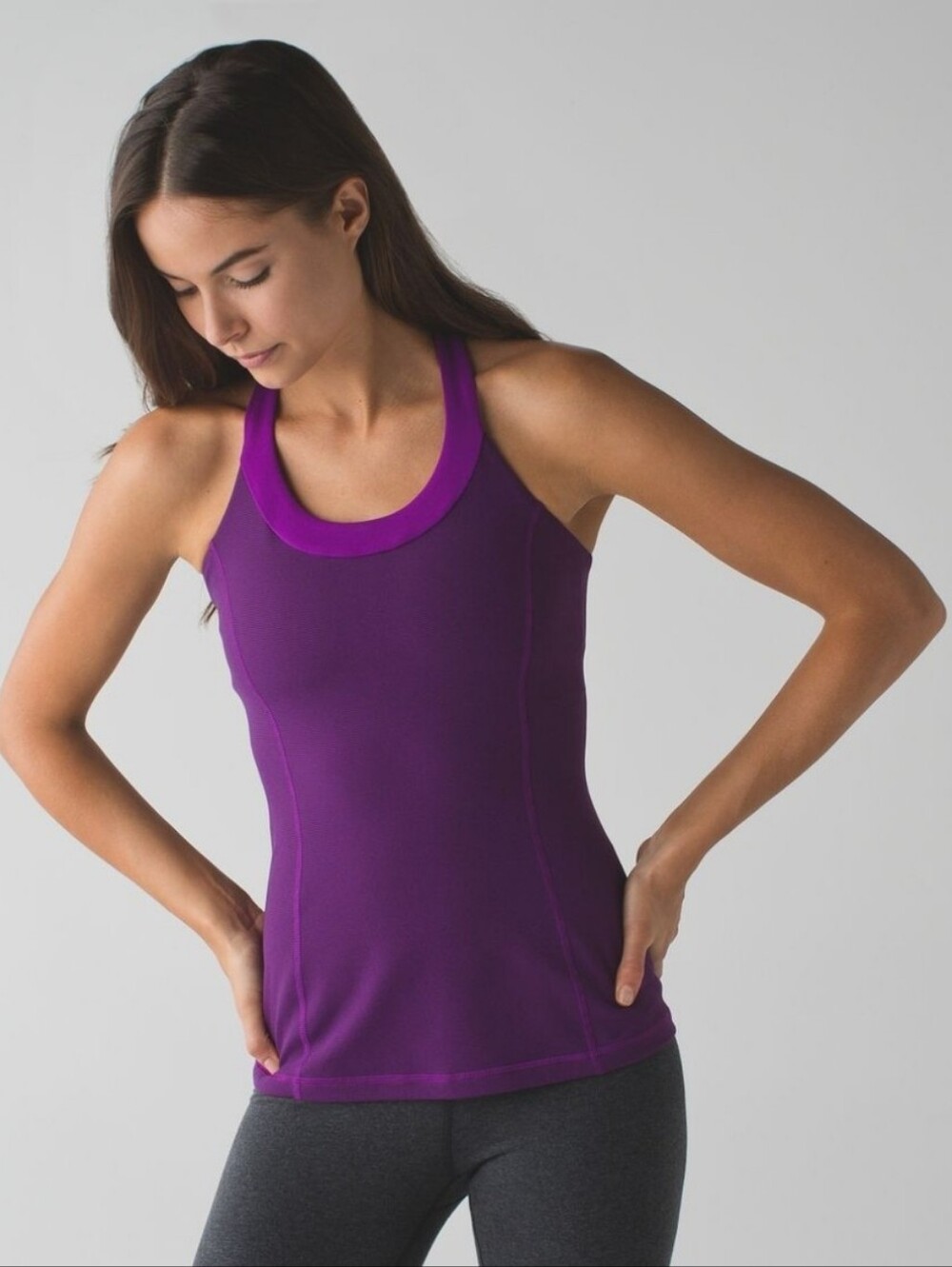 Lululemon Enhearten Tank Wee Stripe Tender Violet Built In Bra Size Small